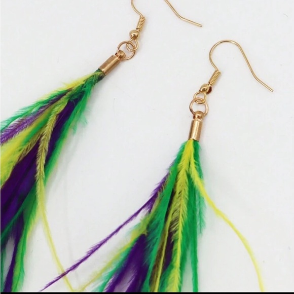 Feather Earrings - Picture 2 of 2